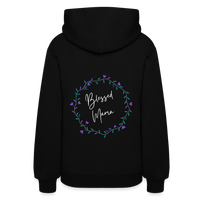 'Blessed Mama' Pull Over Hoodie-Dark Colors - black