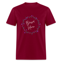 'Blessed Mama' Unisex Classic T-Shirt-Dark Colors - burgundy