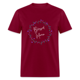 'Blessed Mama' Unisex Classic T-Shirt-Dark Colors - burgundy