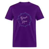 'Blessed Mama' Unisex Classic T-Shirt-Dark Colors - purple