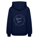 'Blessed Mama' Pull Over Hoodie-Dark Colors - navy