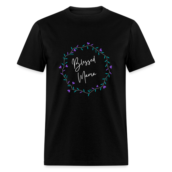 'Blessed Mama' Unisex Classic T-Shirt-Dark Colors - black