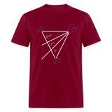 'Always Choose Love' Unisex Classic T-Shirt-Dark Colors - burgundy