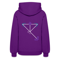 'Resilient' Pull Over Hoodie-Dark Colors - purple