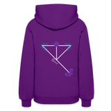 'Resilient' Pull Over Hoodie-Dark Colors - purple