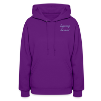 'Resilient' Pull Over Hoodie-Dark Colors - purple