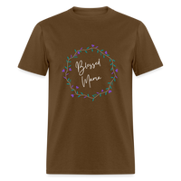 'Blessed Mama' Unisex Classic T-Shirt-Dark Colors - brown