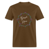 'Blessed Mama' Unisex Classic T-Shirt-Dark Colors - brown