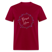 'Blessed Mama' Unisex Classic T-Shirt-Dark Colors - dark red