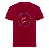 'Blessed Mama' Unisex Classic T-Shirt-Dark Colors - dark red