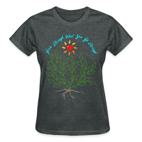 'Grow Through' Scoop Neck T-Shirt - deep heather