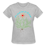 'Grow Through' Scoop Neck T-Shirt - heather gray