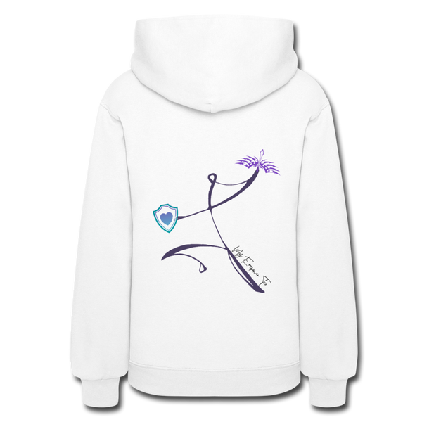 'My Empower Tee' Pull Over Hoodie - white