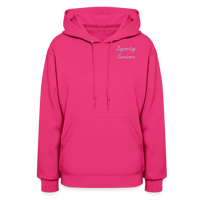 'Resilient' Pull Over Hoodie-Light Colors - fuchsia