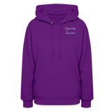 'Resilient' Pull Over Hoodie-Dark Colors - purple