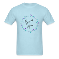 'Blessed Mama' Unisex Classic T-Shirt-Light Colors - powder blue