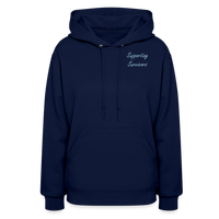 'Let That S**t Go' Pull Over Hoodie-Dark Colors - navy