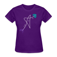 'Let That S**t Go' Sigil Women's T-Shirt-Dark Colors - purple