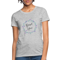 'Blessed Mama' Women's T-Shirt-Light Colors - heather gray