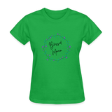 'Blessed Mama' Women's T-Shirt-Light Colors - bright green