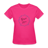 'Blessed Mama' Women's T-Shirt-Light Colors - fuchsia