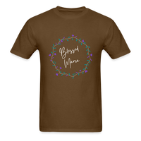 'Blessed Mama' Unisex Classic T-Shirt-Dark Colors - brown