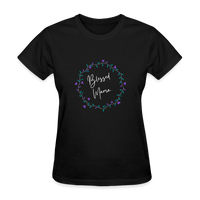 'Blessed Mama' Women's T-Shirt-Dark Colors - black