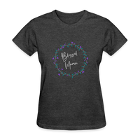 'Blessed Mama' Women's T-Shirt-Dark Colors - heather black