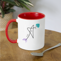 'Let That S**t Go' Contrast Coffee Mug - white/red