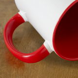 'My Empower Tee' Contrast Coffee Mug - white/red