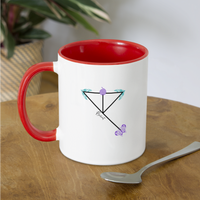 'Resilient' Sigil Contrast Coffee Mug - white/red