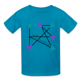 'Lots of Love & Universal Blessings' Youth T-Shirt-Light Colors - turquoise