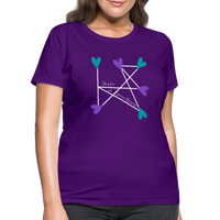 'Lots of Love & Universal Blessings' Women's T-Shirt-Dark Colors - purple