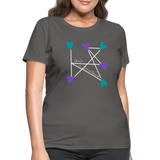 'Lots of Love & Universal Blessings' Women's T-Shirt-Dark Colors - charcoal