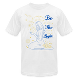'Be The Light' T-Shirt by Bella + Canvas - white