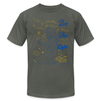 'Be The Light' T-Shirt by Bella + Canvas - asphalt