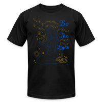 'Be The Light' T-Shirt by Bella + Canvas - black