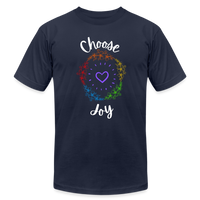 'Choose Joy' T-Shirt by Bella + Canvas - navy