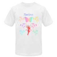 'Fearless' T-Shirt by Bella + Canvas - white