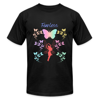 'Fearless' T-Shirt by Bella + Canvas - black